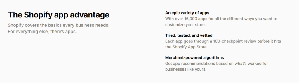 the shopify app